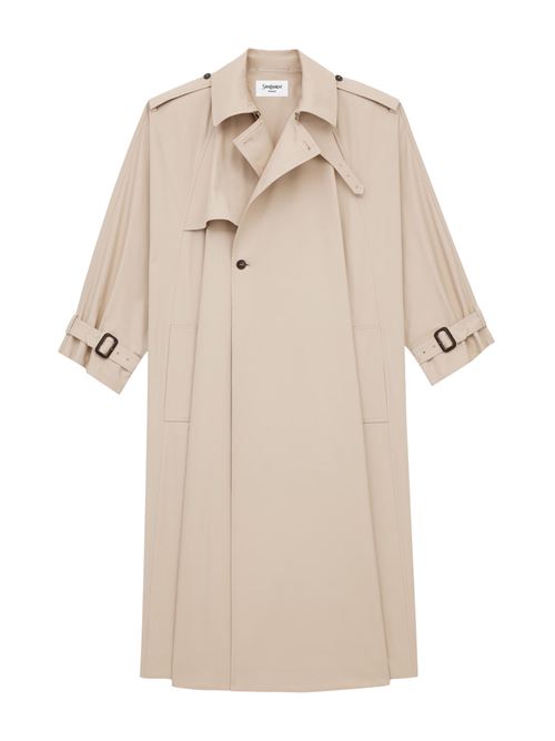 Mantella-Trench in twill di cotone SAINT LAURENT | 848929Y3A999610